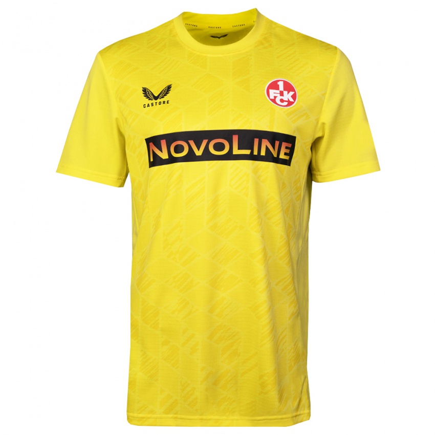 ילדים פ.צ. קייזרסלאוטרן צהוב שחור חולצת שוער 2025/26 חולצה קצרה