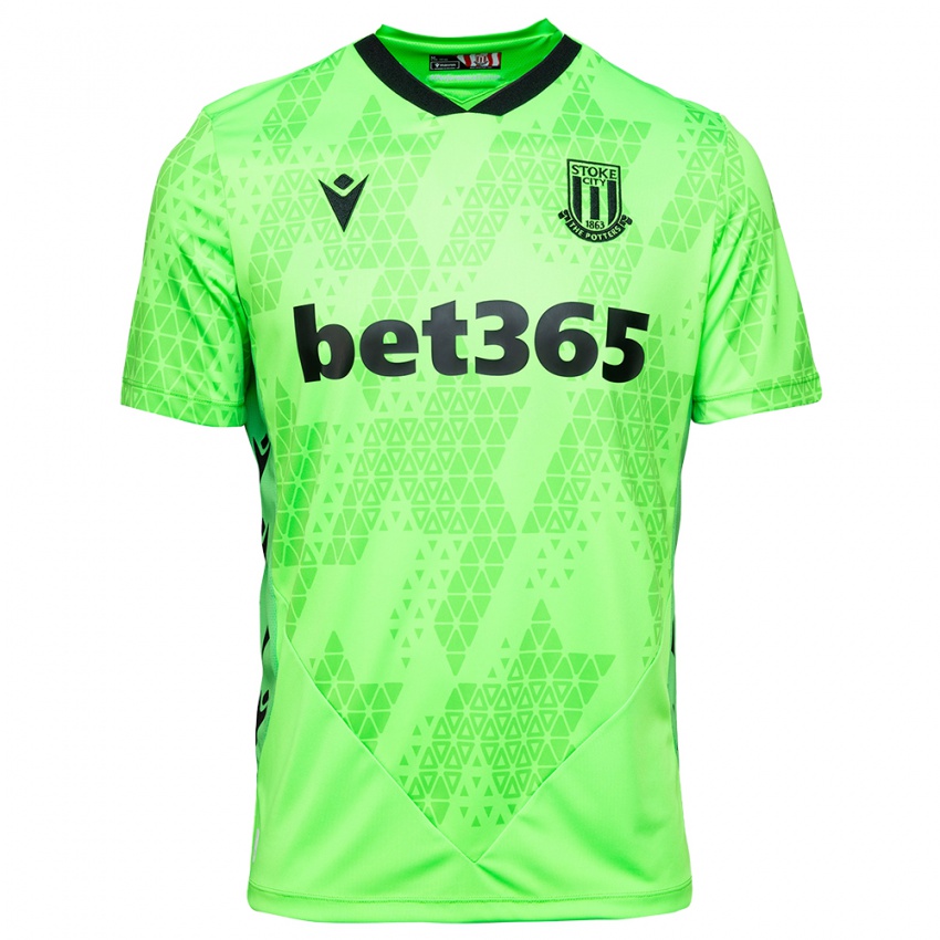 ילדים סטוק סיטי ירוק שחור חולצת שוער 2025/26 חולצה קצרה