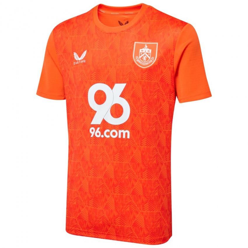 ילדים ברנלי כתום לבן חולצת שוער 2025/26 חולצה קצרה