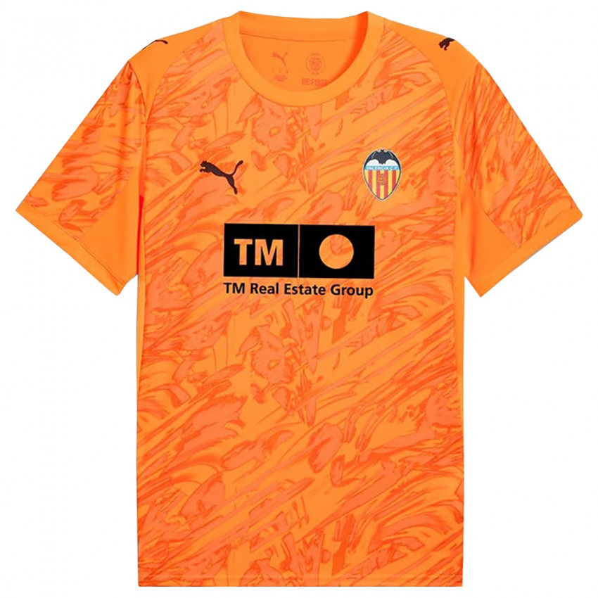 ילדים ולנסיה כתום שחור חולצת שוער 2025/26 חולצה קצרה ילדים ולנסיה כתום שחור חולצת שוער 2025/26 חולצה קצרה