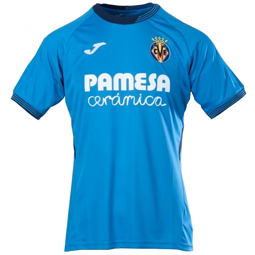 ילדים ויאריאל כחול לבן חולצת שוער 2025/26 חולצה קצרה