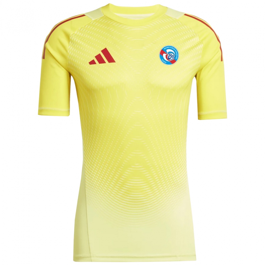 ילדים שטרסבורג צהוב אדום בהיר חולצת שוער 2025/26 חולצה קצרה