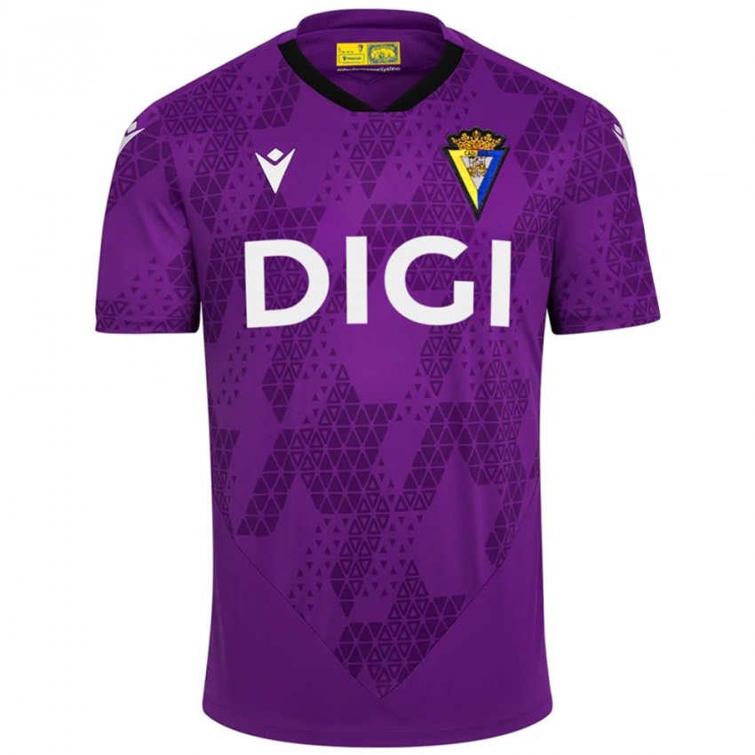 ילדים קאדיז סגול כהה לבן חולצת שוער 2025/26 חולצה קצרה