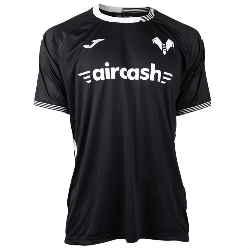 ילדים הלאס ורונה שחור לבן חולצת שוער 2025/26 חולצה קצרה ילדים הלאס ורונה שחור לבן חולצת שוער 2025/26 חולצה קצרה