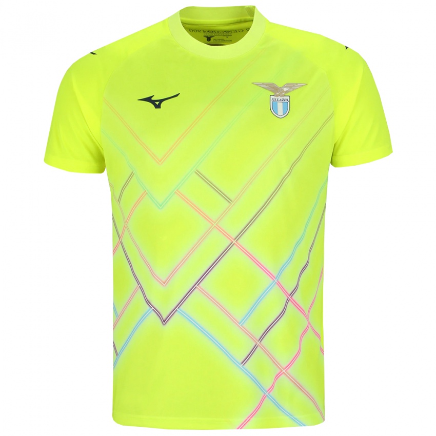 ילדים לאציו ירוק פלורסנט חולצת שוער 2025/26 חולצה קצרה