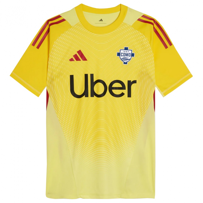 ילדים קומו 1907 צהוב בהיר שחור חולצת שוער 2025/26 חולצה קצרה