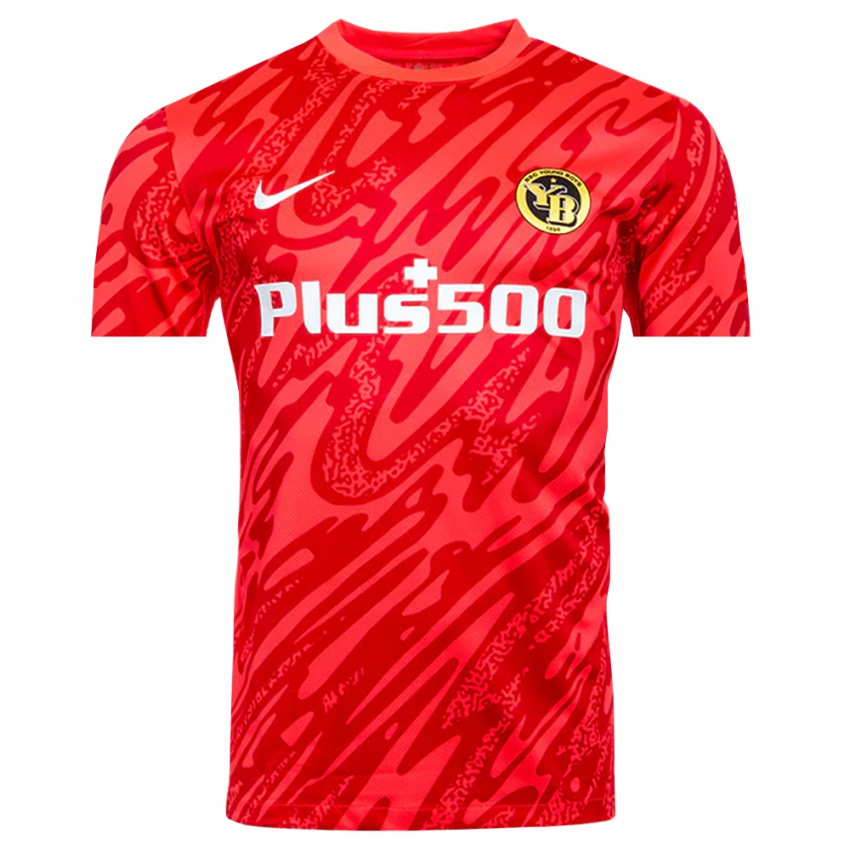 ילדים יאנג בויז ברן אדום לבן חולצת שוער 2025/26 חולצה קצרה