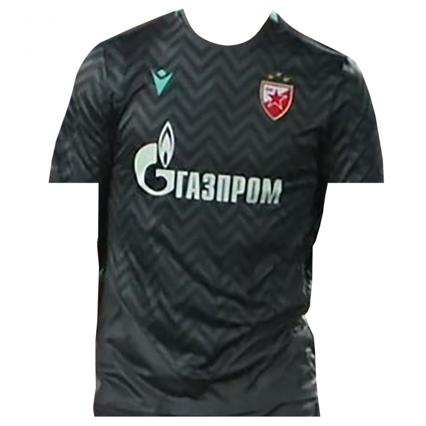 ילדים הכוכב האדום בלגרד שחור ירוק צהוב חולצת שוער 2025/26 חולצה קצרה