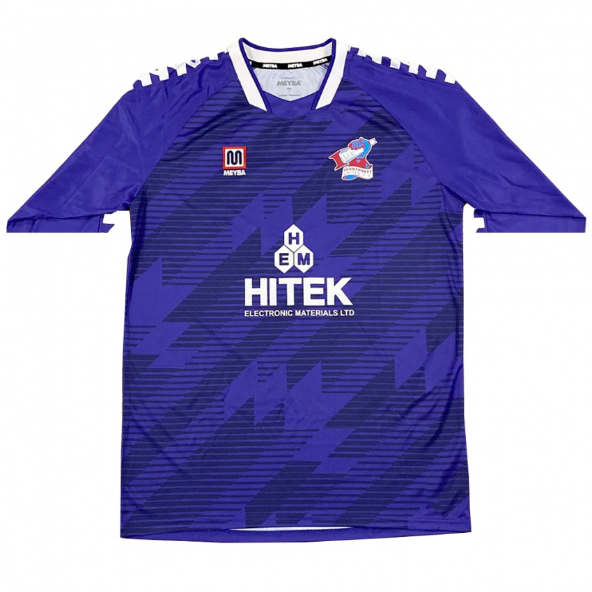 ילדים סקאנת'ורפ יונייטד כחול מלכותי חולצת שוער 2025/26 חולצה קצרה