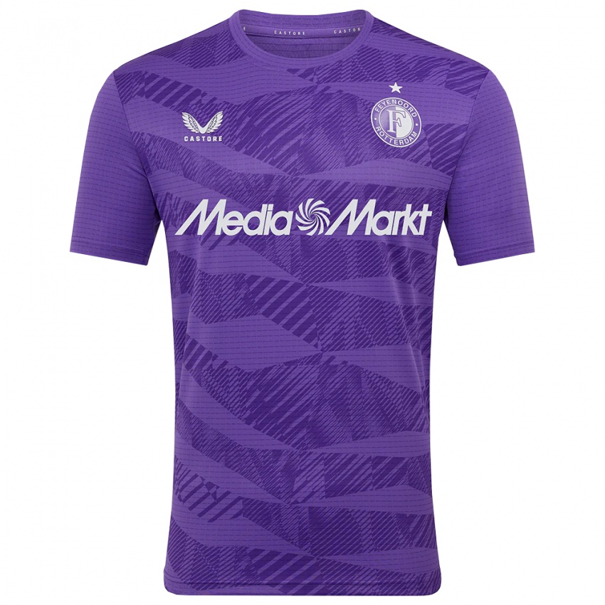 ילדים פיינורד סגול לבן חולצת שוער 2025/26 חולצה קצרה