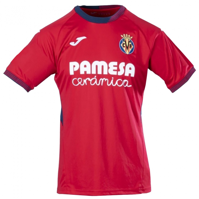 ילדים ויאריאל כחול מלכותי אדום חולצת שוער 2025/26 חולצה קצרה