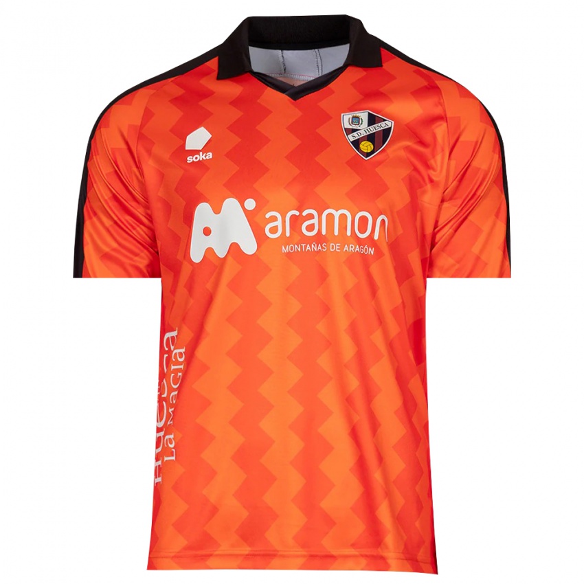 ילדים הואסקה כתום שחור חולצת שוער 2025/26 חולצה קצרה