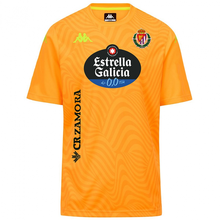 ילדים ריאל ואיאדוליד כתום שחור חולצת שוער 2025/26 חולצה קצרה