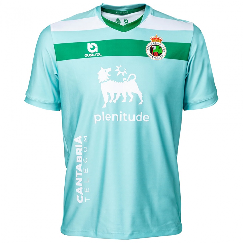 ילדים ראסינג סנטנדר ציאן בהיר לבן חולצת שוער 2025/26 חולצה קצרה ילדים ראסינג סנטנדר ציאן בהיר לבן חולצת שוער 2025/26 חולצה קצרה