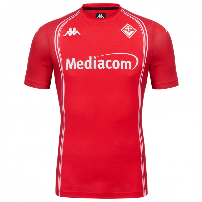 ילדים פיורנטינה לבן אדום חולצת שוער 2025/26 חולצה קצרה