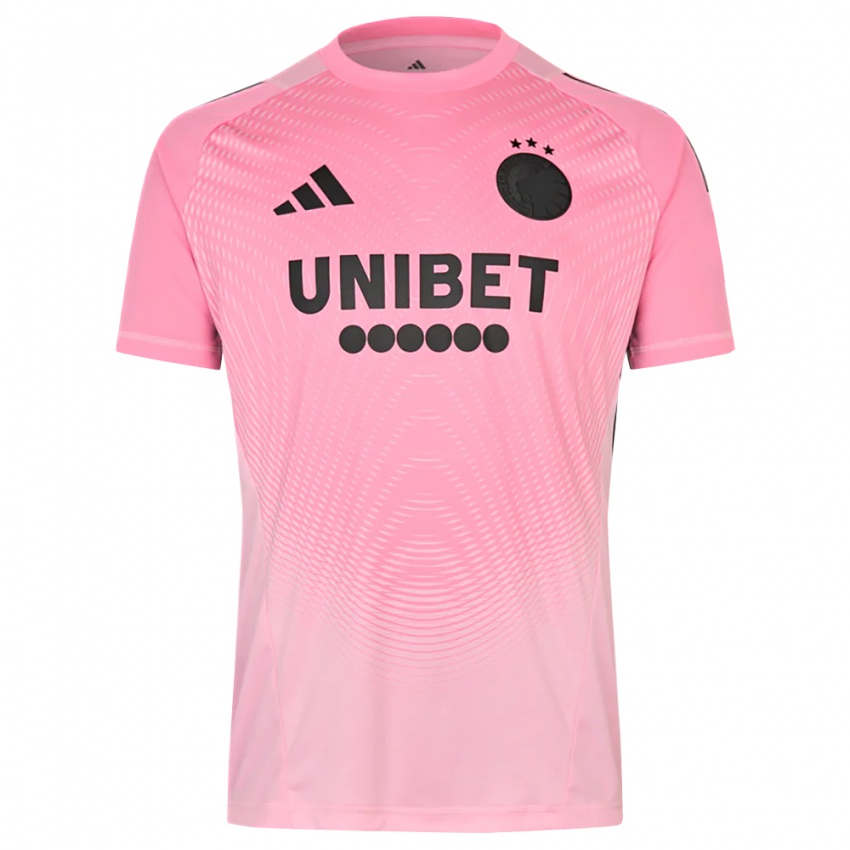 ילדים פ.צ. קופנהגן שחור ורוד חולצת שוער 2025/26 חולצה קצרה