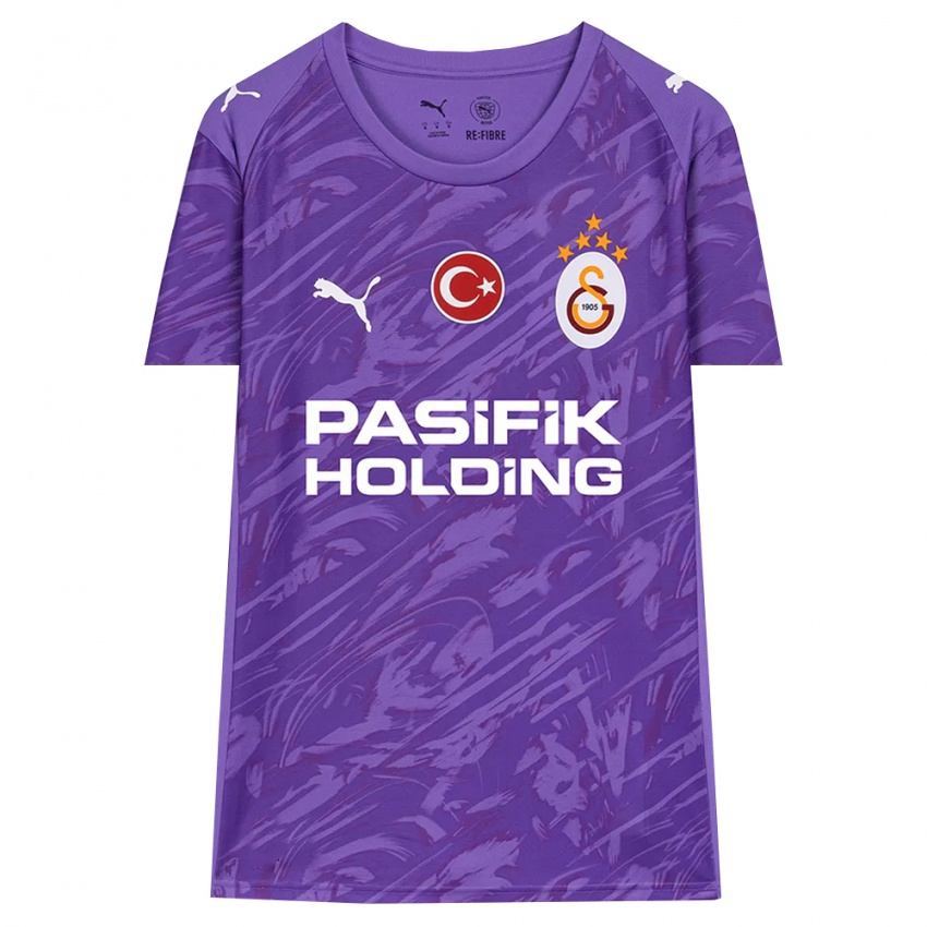 ילדים מוגיי אינאן קנדור #23 לבן סגול חולצת שוער 2025/26 חולצה קצרה