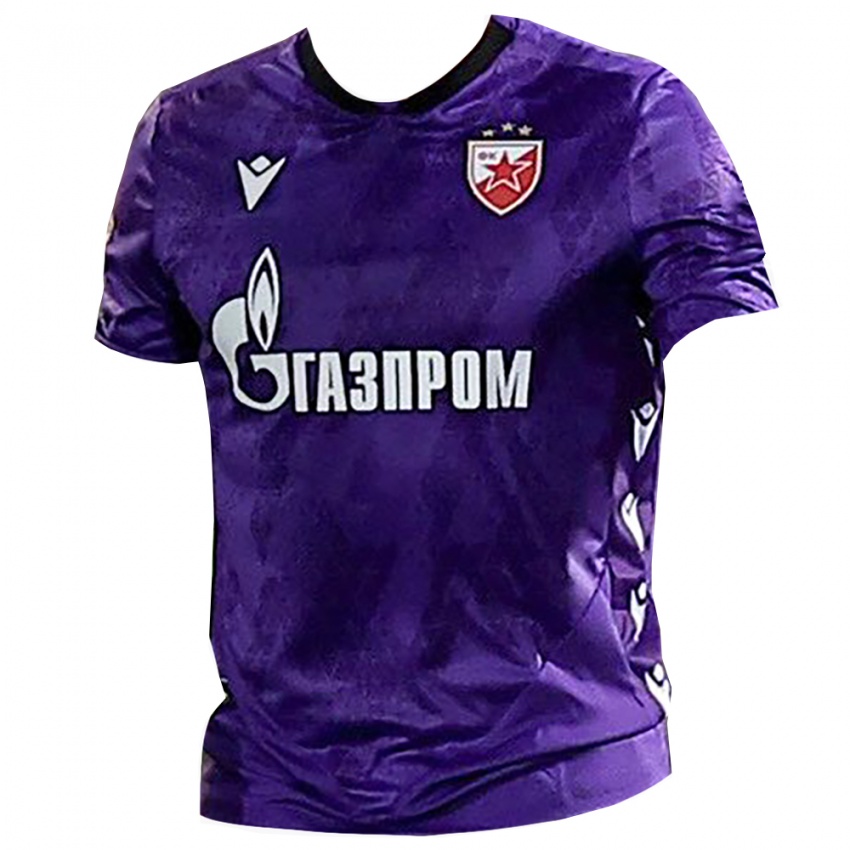 ילדים הכוכב האדום בלגרד לבן אינדיגו חולצת שוער 2025/26 חולצה קצרה