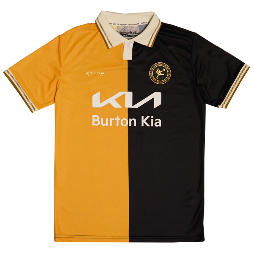 גברים ג׳וליאן לארסון #22 צהוב שחור ג'רזי ביתית 2025/26 חולצה קצרה