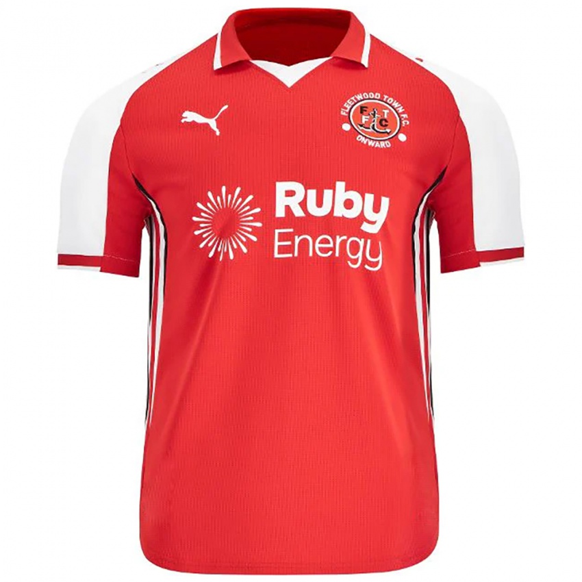 גברים מת'יו וירטיו-ת'יק #8 אדום לבן ג'רזי ביתית 2025/26 חולצה קצרה