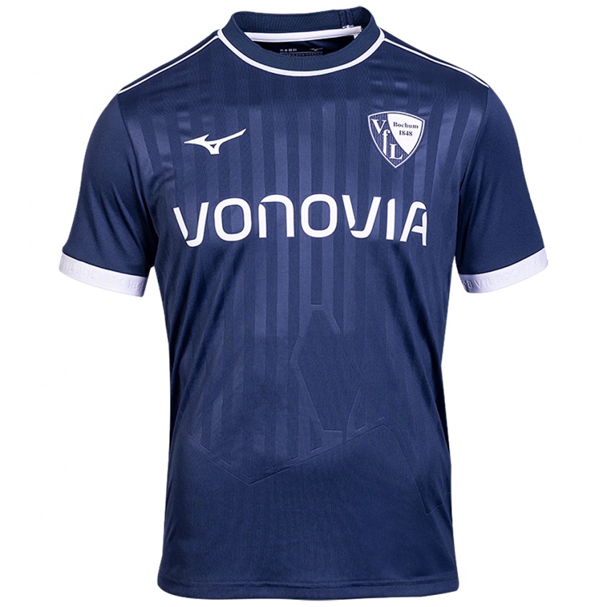 גברים פליקס פסלאק #15 כחול נייבי לבן ג'רזי ביתית 2025/26 חולצה קצרה