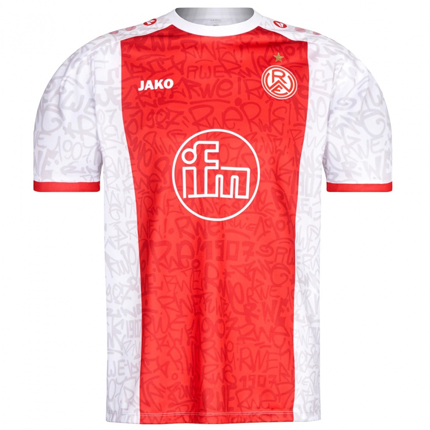 גברים השם שלך #0 לבן אדום ג'רזי ביתית 2025/26 חולצה קצרה גברים השם שלך #0 לבן אדום ג'רזי ביתית 2025/26 חולצה קצרה