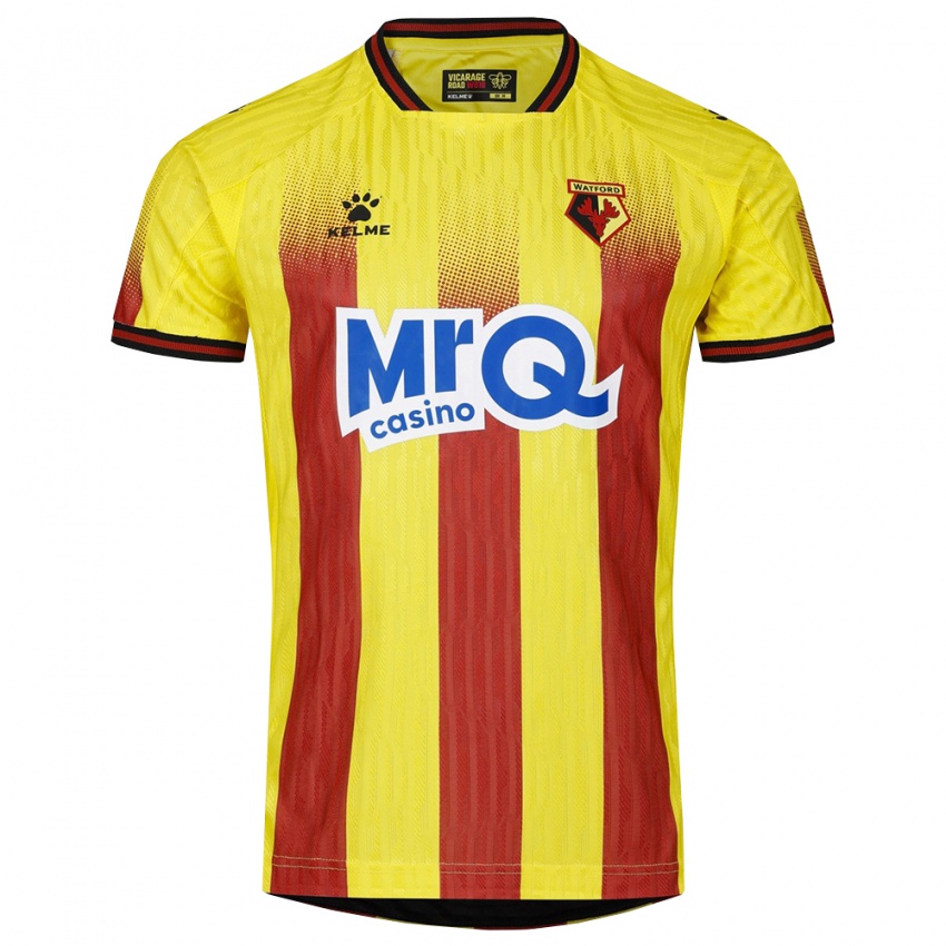 גברים אנג'לו אוגבונה #21 צהוב אדום ג'רזי ביתית 2025/26 חולצה קצרה גברים אנג'לו אוגבונה #21 צהוב אדום ג'רזי ביתית 2025/26 חולצה קצרה