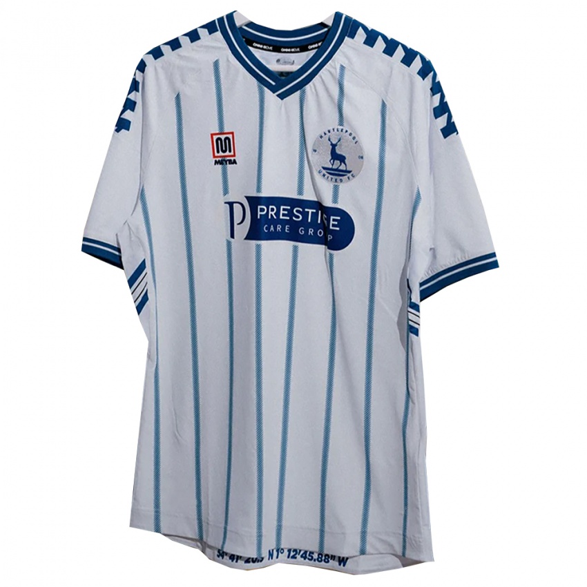 גברים Maxim Kouogun #4 לבן כחול ג'רזי ביתית 2025/26 חולצה קצרה