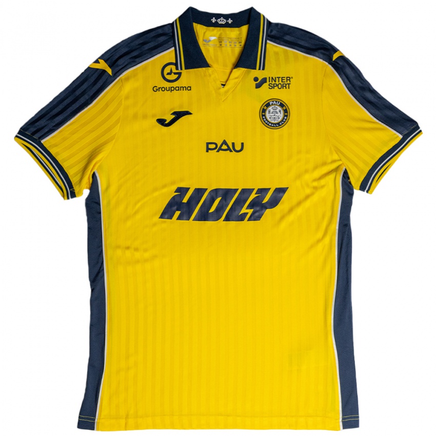 גברים Milo Redonnet #5 צהוב כחול נייבי ג'רזי ביתית 2025/26 חולצה קצרה