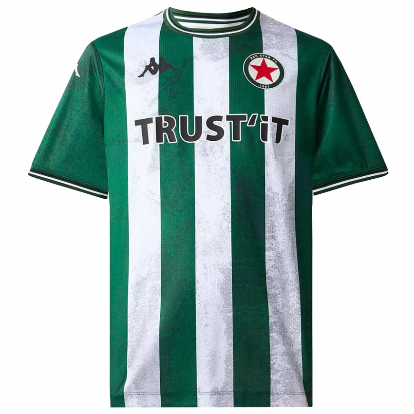 גברים סעיף-אדין חאווי #10 ירוק לבן ג'רזי ביתית 2025/26 חולצה קצרה