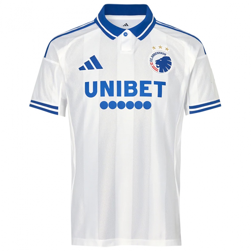 גברים ניית׳ן טרוט #1 לבן כחול ג'רזי ביתית 2025/26 חולצה קצרה גברים ניית׳ן טרוט #1 לבן כחול ג'רזי ביתית 2025/26 חולצה קצרה