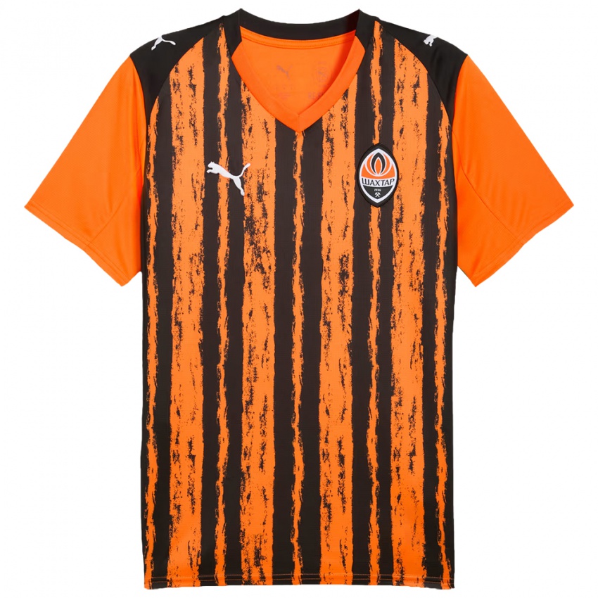 גברים השם שלך #0 כתום שחור ג'רזי ביתית 2025/26 חולצה קצרה