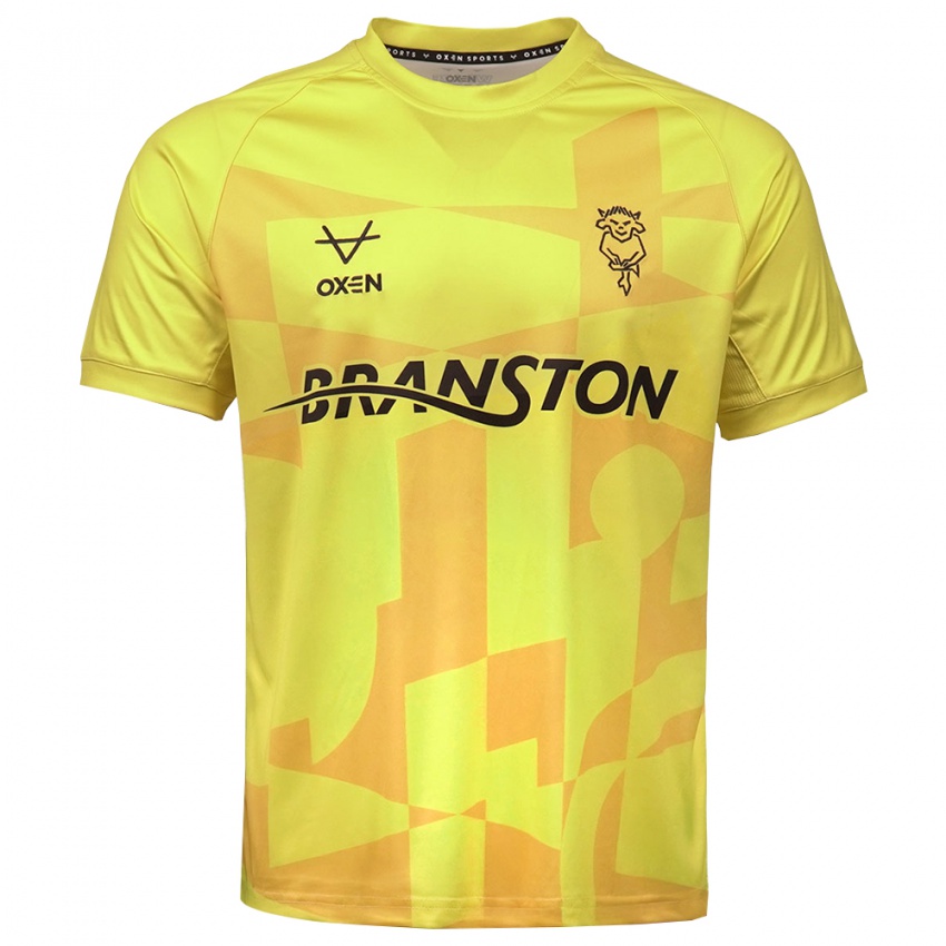 גברים לינקולן סיטי שחור צהוב חולצת שוער 2025/26 חולצה קצרה גברים לינקולן סיטי שחור צהוב חולצת שוער 2025/26 חולצה קצרה