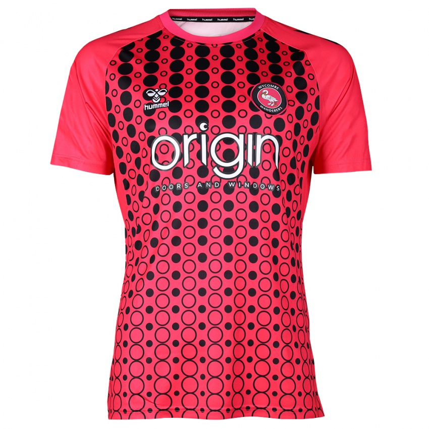 גברים וויקומב וונדררס לבן אדום חולצת שוער 2025/26 חולצה קצרה