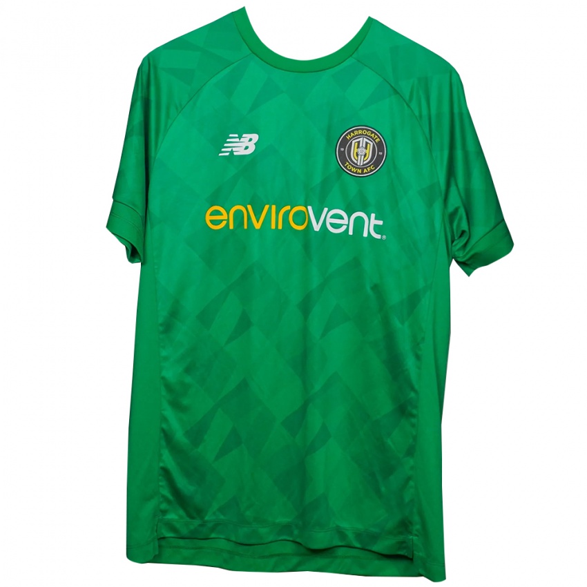 גברים Harrogate Town ירוק לבן חולצת שוער 2025/26 חולצה קצרה