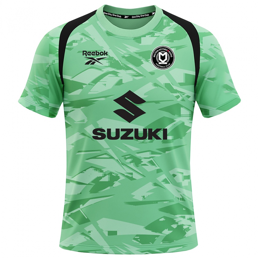 גברים מילטון קיינס דונס אפור ירוק בהיר חולצת שוער 2025/26 חולצה קצרה גברים מילטון קיינס דונס אפור ירוק בהיר חולצת שוער 2025/26 חולצה קצרה