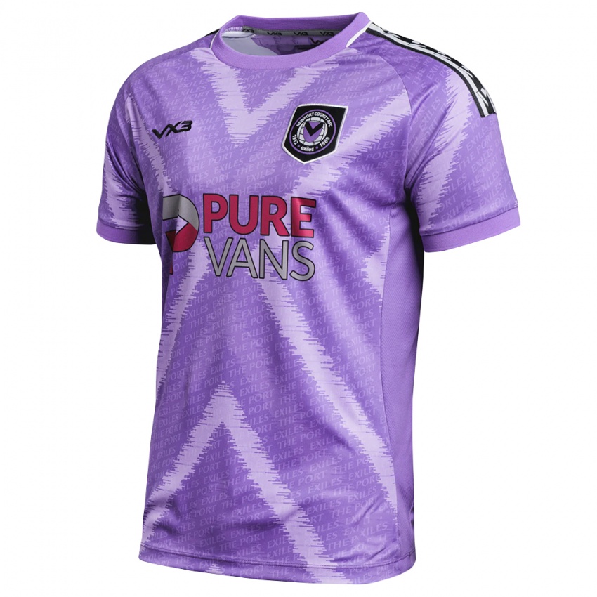 גברים ניופורט קאונטי סגול בהיר חולצת שוער 2025/26 חולצה קצרה גברים ניופורט קאונטי סגול בהיר חולצת שוער 2025/26 חולצה קצרה