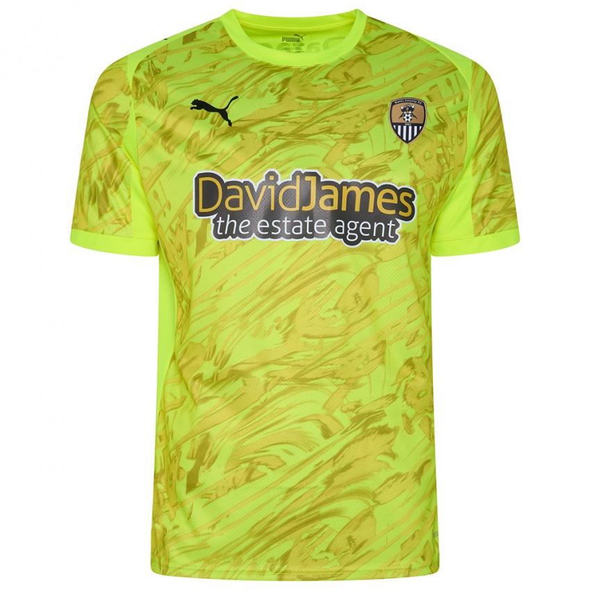 גברים נוטס קאונטי ירוק פלורסנט חולצת שוער 2025/26 חולצה קצרה