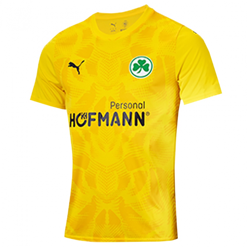 גברים גרויטר פירט צהוב שחור חולצת שוער 2025/26 חולצה קצרה