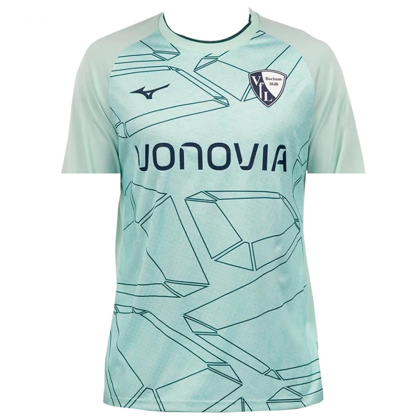 גברים בוכום ציאן-כחול חולצת שוער 2025/26 חולצה קצרה