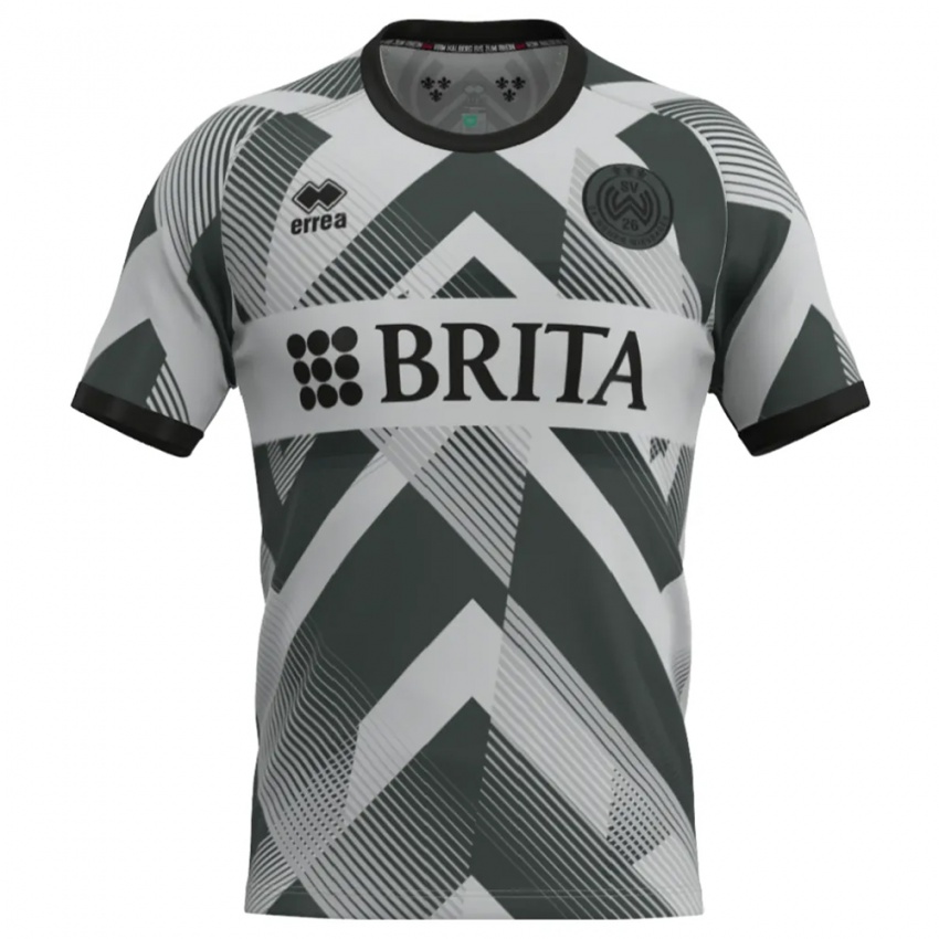 גברים ווין ויסבאדן אפור בהיר לבן חולצת שוער 2025/26 חולצה קצרה