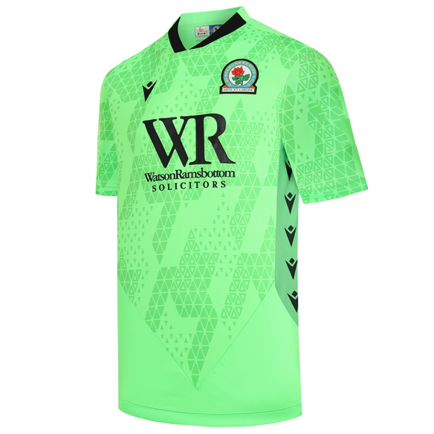 גברים בלקברן רוברס ירוק ניאון חולצת שוער 2025/26 חולצה קצרה