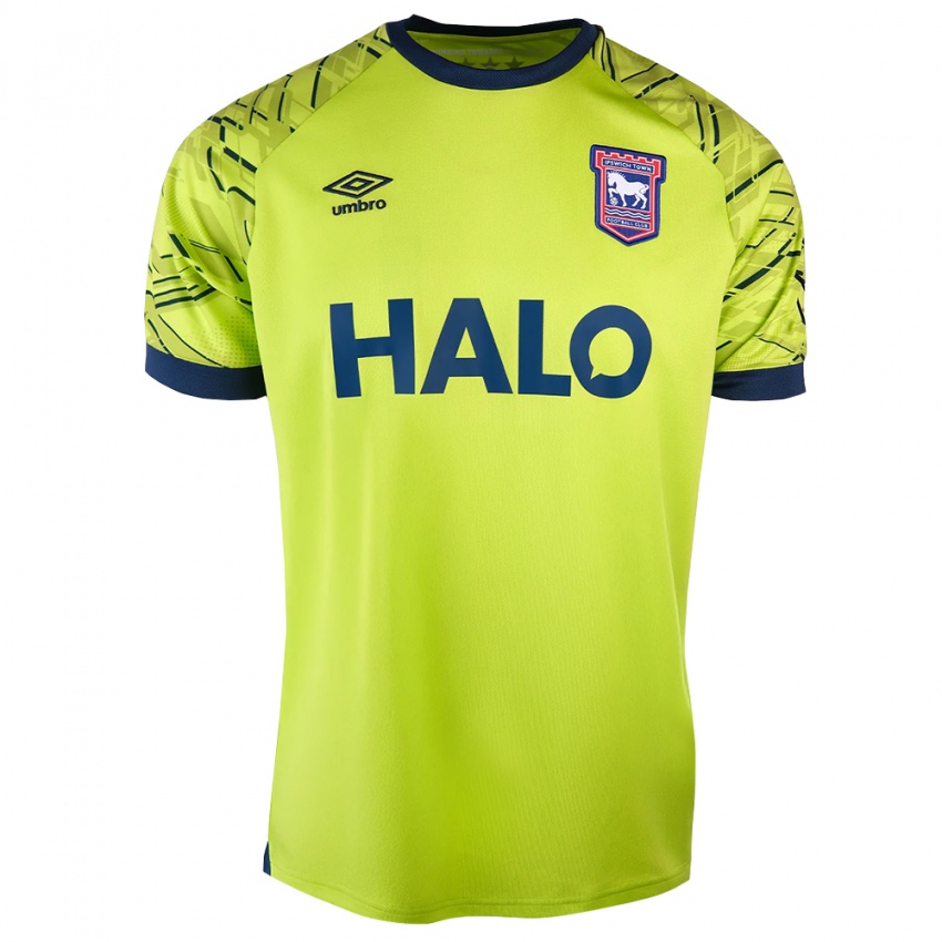 גברים איפסוויץ' טאון ירוק צהוב חולצת שוער 2025/26 חולצה קצרה