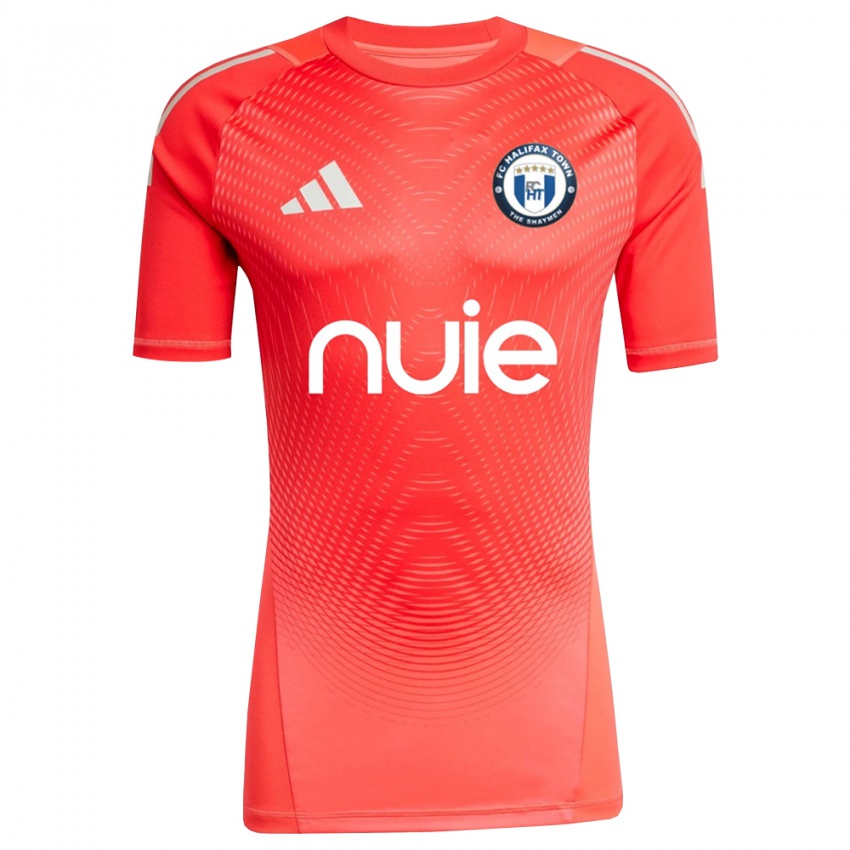 גברים הליפקס טאון אדום כתום חולצת שוער 2025/26 חולצה קצרה