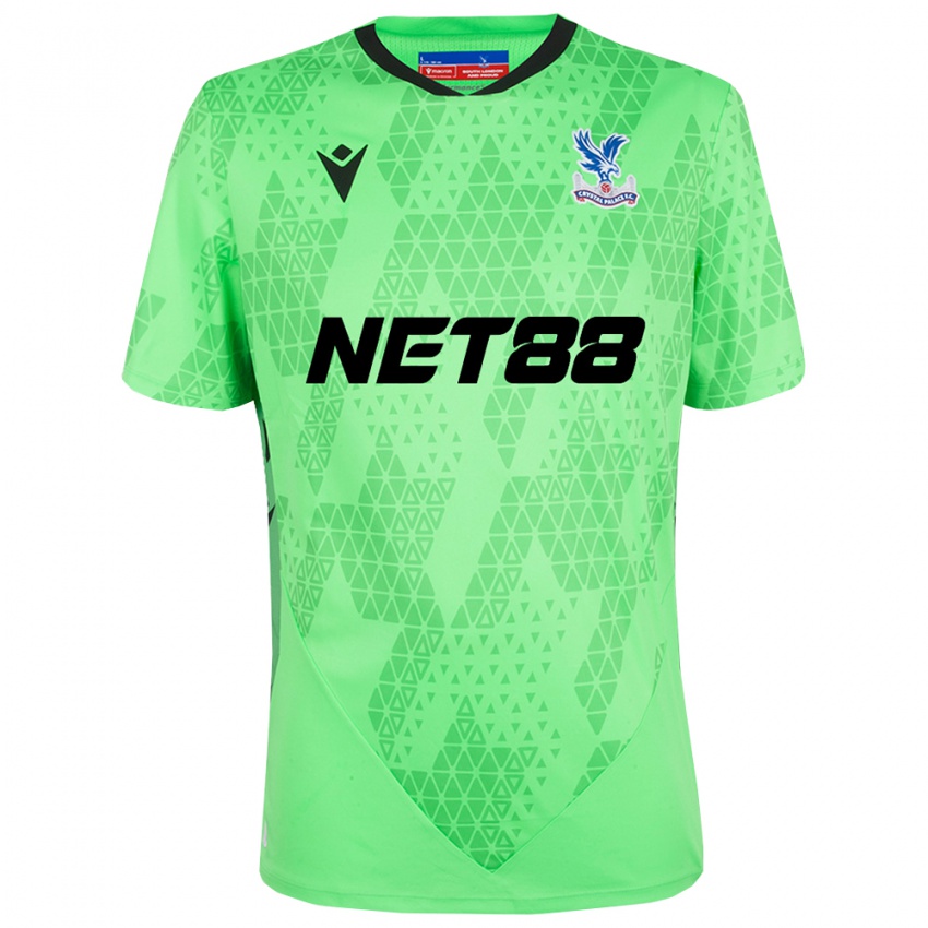 גברים קריסטל פאלאס ירוק שחור חולצת שוער 2025/26 חולצה קצרה