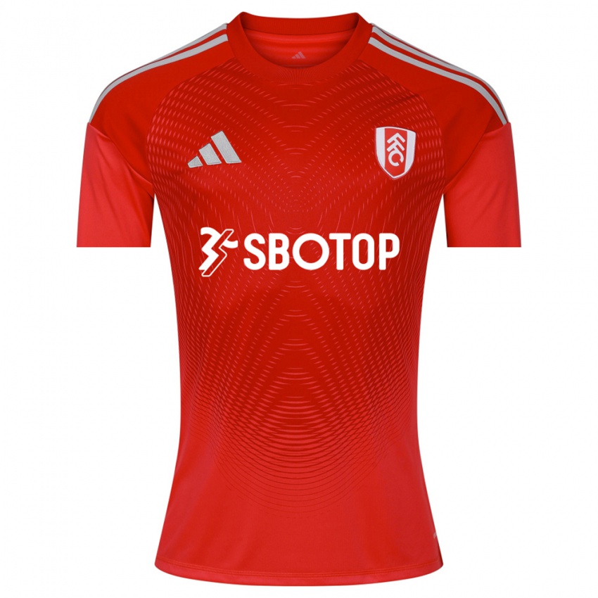 גברים פולהאם אדום לבן חולצת שוער 2025/26 חולצה קצרה