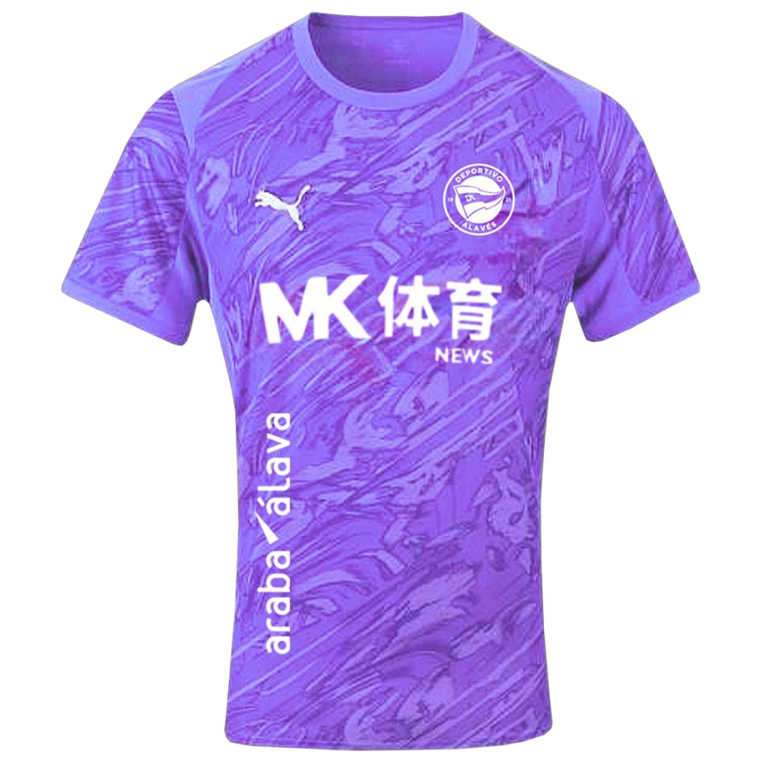 גברים דפורטיבו אלאבס סגול לבן חולצת שוער 2025/26 חולצה קצרה