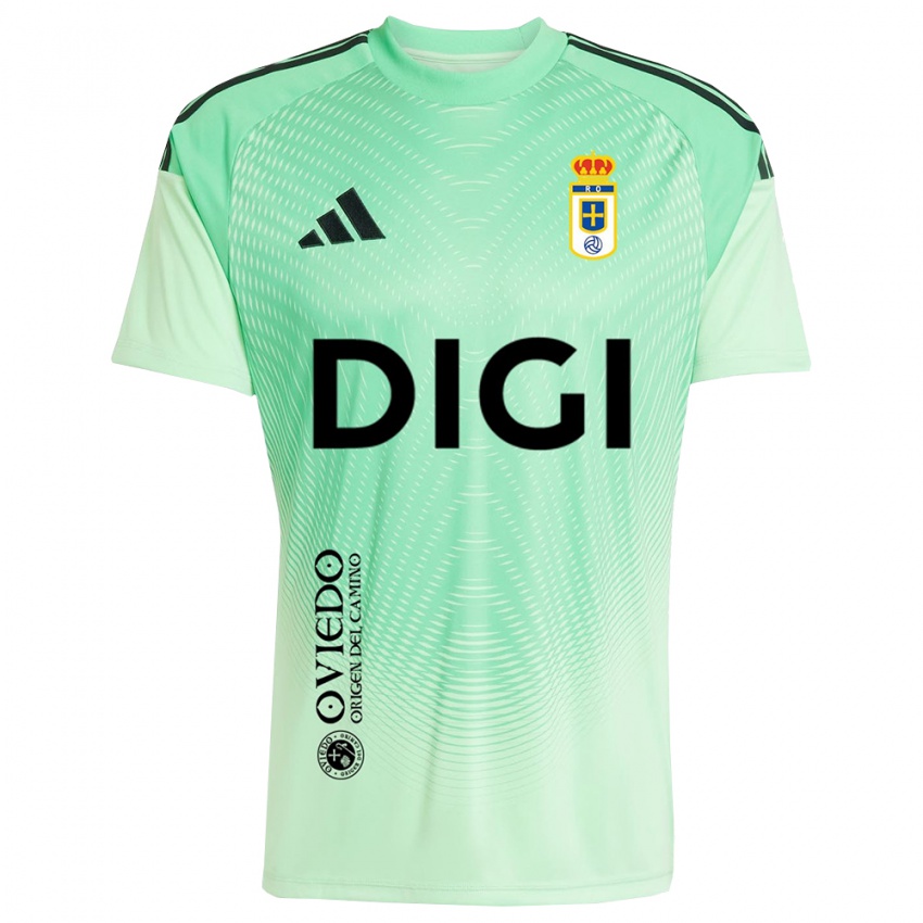 גברים אהרון אסקנדל #13 ירוק בהיר שחור חולצת שוער 2025/26 חולצה קצרה