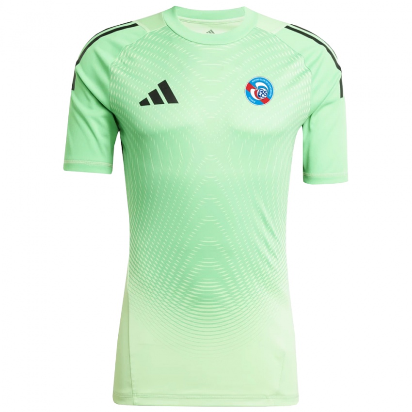 גברים שטרסבורג ירוק בהיר שחור חולצת שוער 2025/26 חולצה קצרה