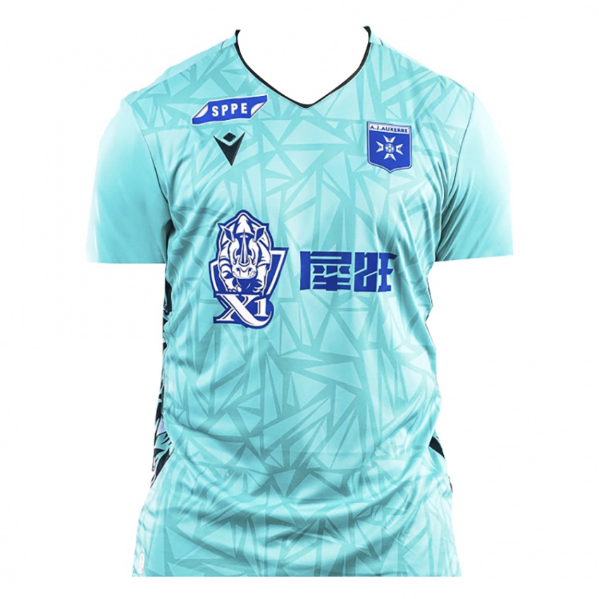 גברים Louis Mezerette #16 כחול אקווה חולצת שוער 2025/26 חולצה קצרה